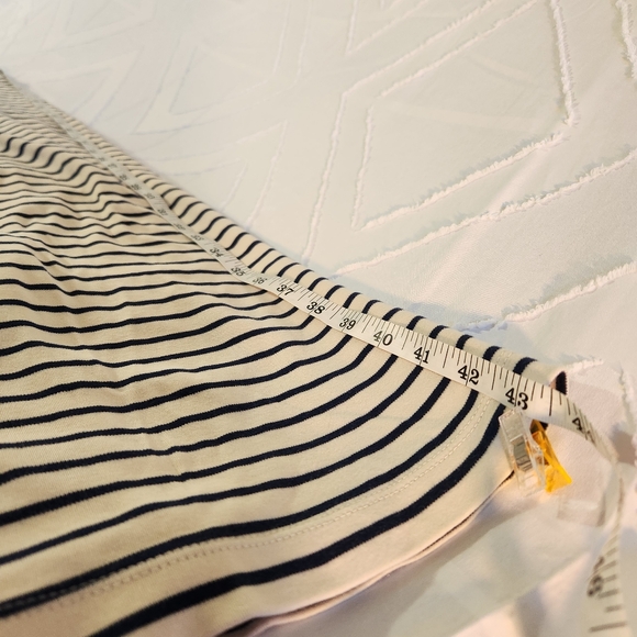 Lands End 1X Striped Short Sleeve Dress - Picture 11 of 11